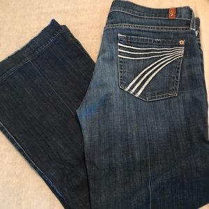 7 For All Mankind Size 29 Petite Dojo flare jeans